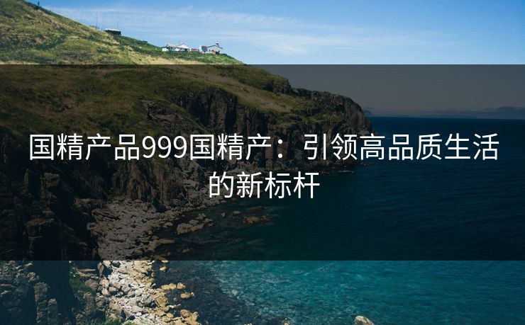 国精产品999国精产：引领高品质生活的新标杆